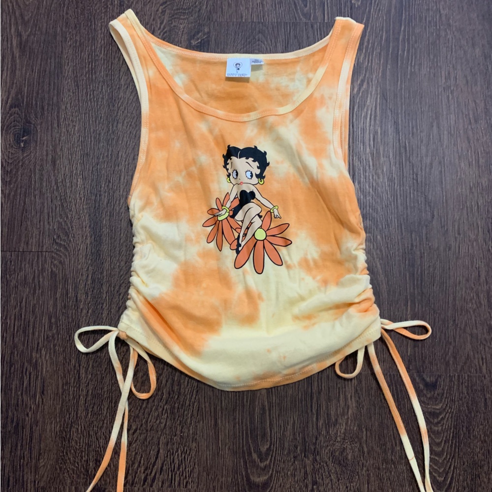 Betty Boop Halter Top Sinch on Sides Top